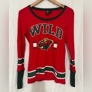 MN Wild Red and Green Women's Top